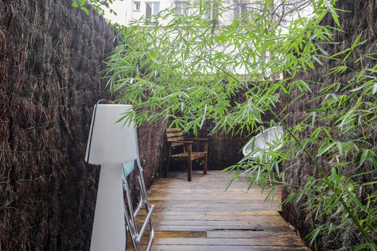 Hidden Abode With Large Patio In Buttes-Chaumont - Paris Bagian luar foto